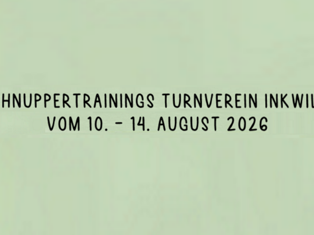 Schnuppertrainings im TV Inkwil